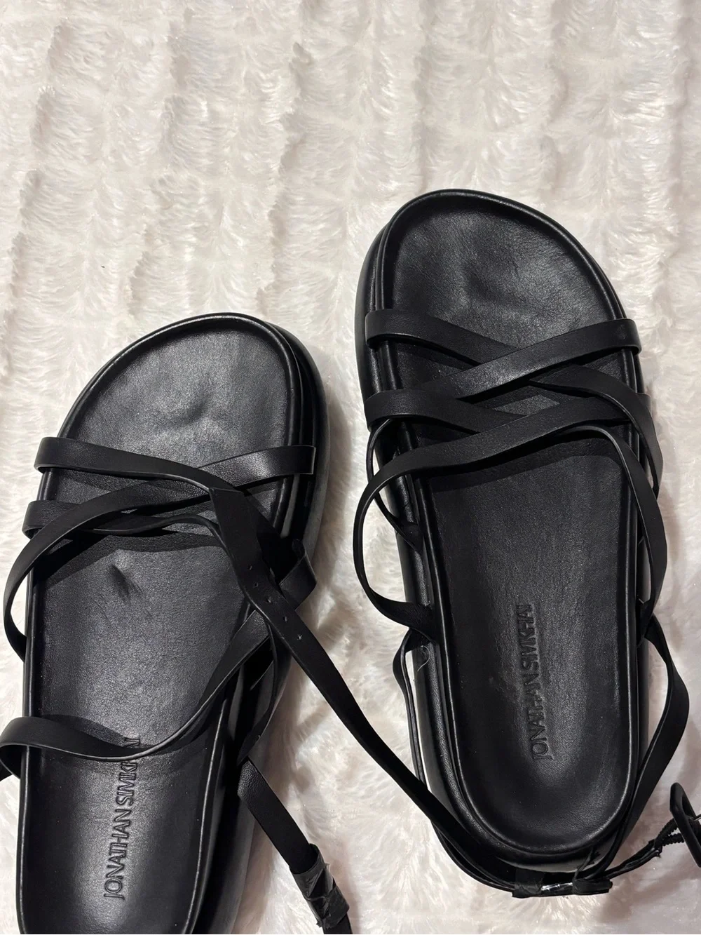 Jonathan Simkhai Leather Slingback Sandals 38
